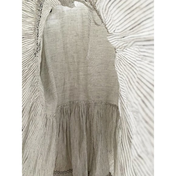 Wiggy Kit Striped Linen "Libertine" Top, size Large - Picture 5 of 7